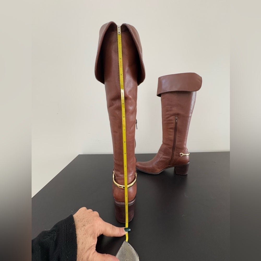 Truth or Dare by Madonna  Over the Knee, Brown Knee High Boots US 6 M - Picture 14 of 15